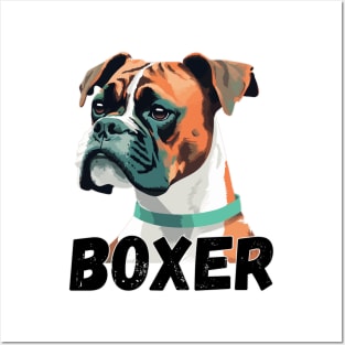 Boxer dog Design for dog lovers Posters and Art